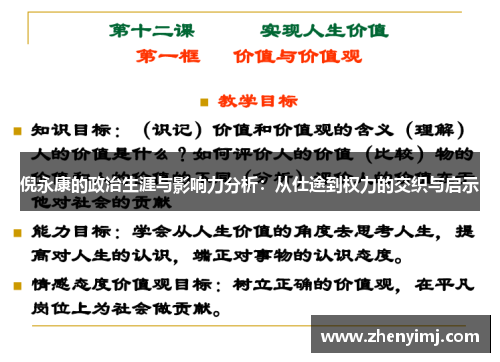 倪永康的政治生涯与影响力分析：从仕途到权力的交织与启示